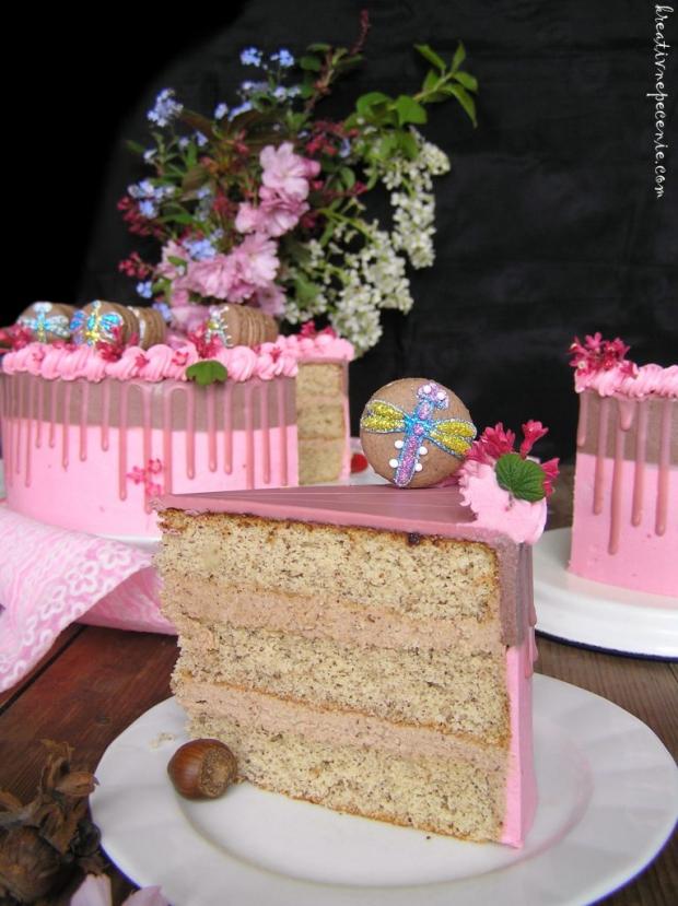 Oriešková torta, torta, Drip torty, kreativnepecenie, 2
