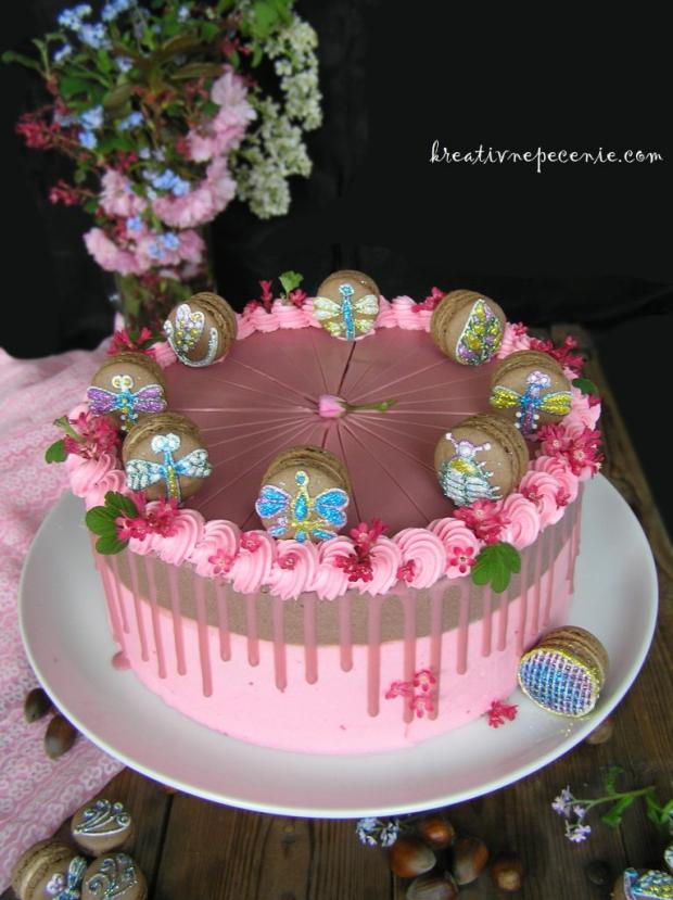 Oriešková torta, torta, Drip torty, kreativnepecenie, 4