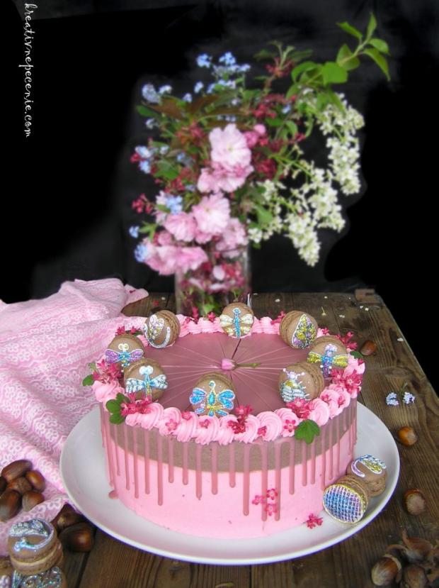 Oriešková torta, torta, Drip torty, kreativnepecenie, 1