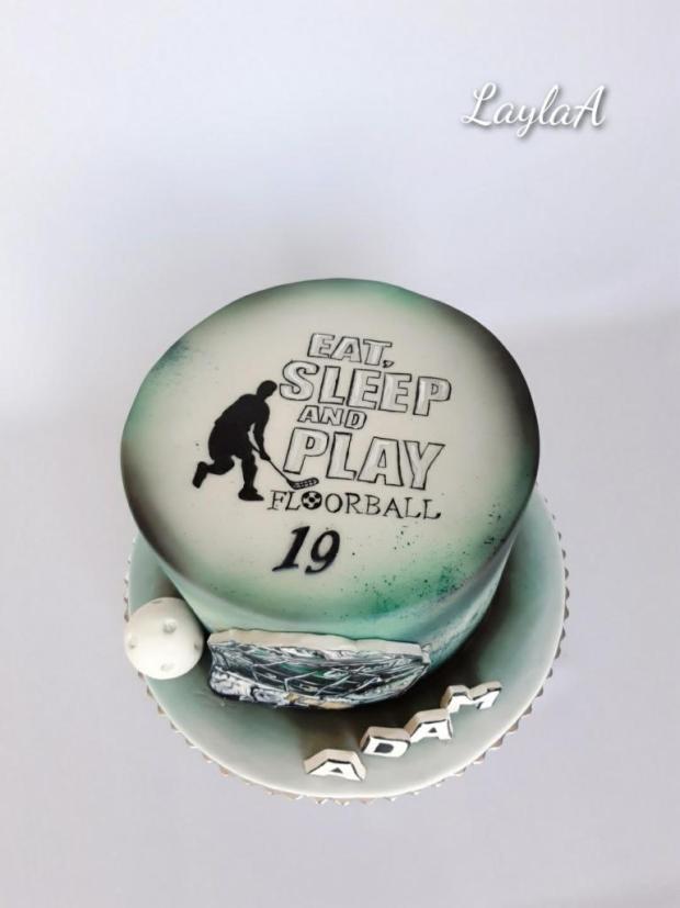 Floorbal - pre brankára , torta, Športové torty, LaylaA, 2