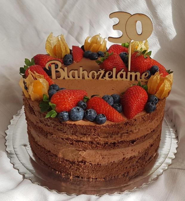 Narodeninová k 30-tke..., torta, Nahé torty, Mariolka, 2