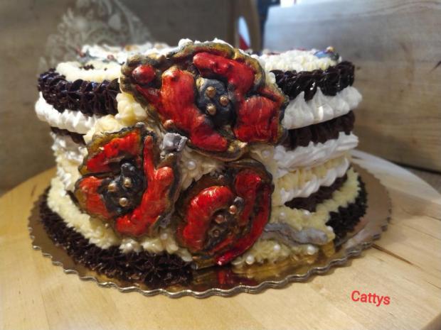Snehová netradične - Dáma s dáždnikom, torta, Netradičné torty, Cattys, 3