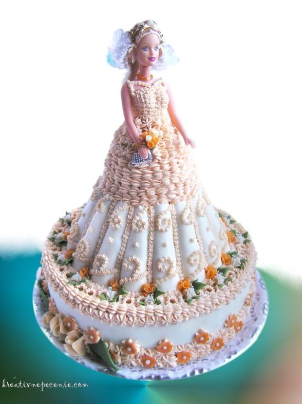 Princezná, torta, Torty pre dievčatá, kreativnepecenie, 1