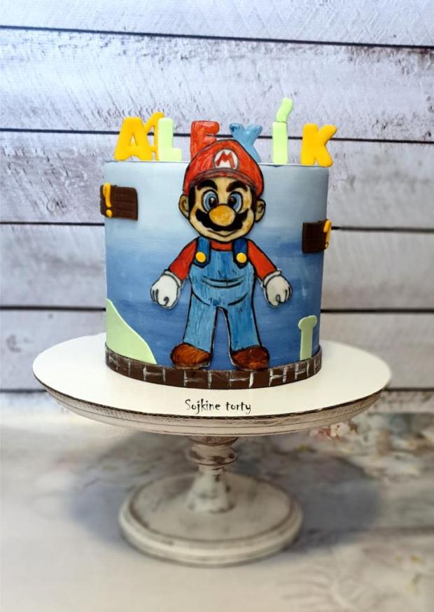 Super Mario, torta, Ostané torty pre deti, S. Sojka, 1