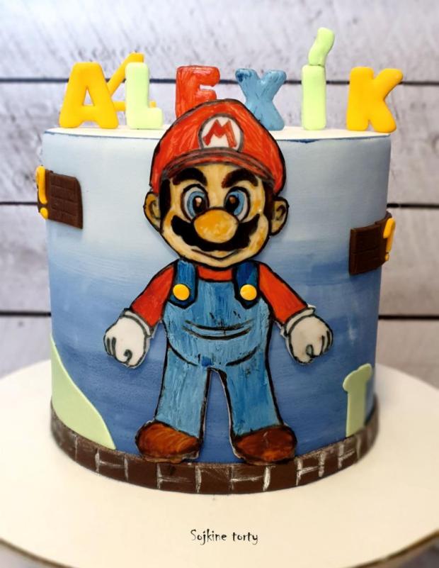 Super Mario, torta, Ostané torty pre deti, S. Sojka, 2