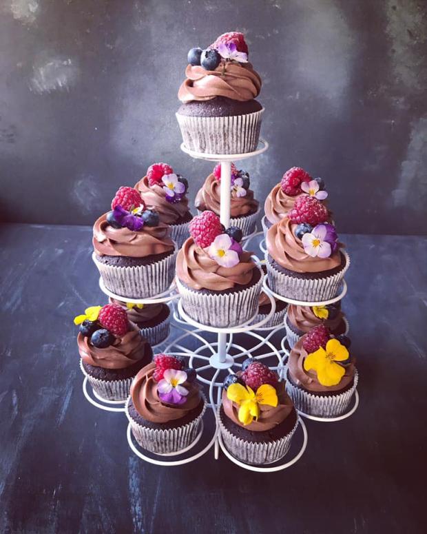 Čokoládové cupcakes s nugátovým krémom, torta, Zákusky, Cakes by Alexandra, 1