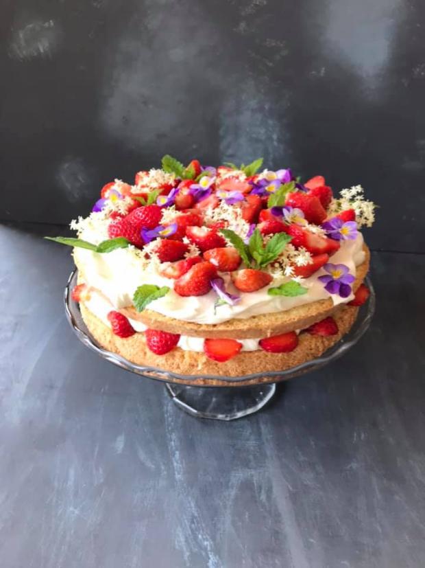 Vanilkovo - jahodová torta, torta, Narodeninové torty, Cakes by Alexandra, 1
