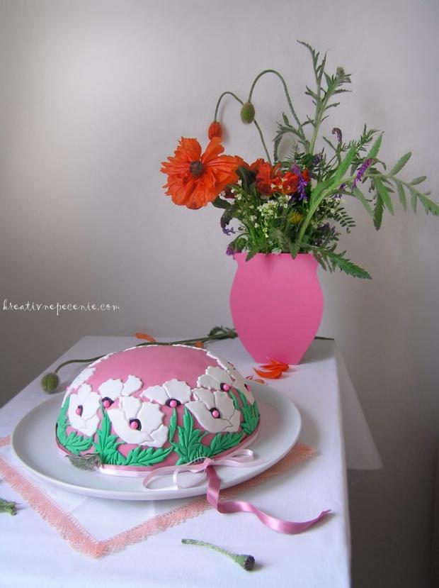 Tvarohovo-makova Šarlota, torta, Zákusky, kreativnepecenie, 1