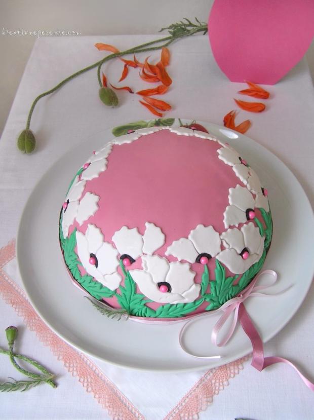 Tvarohovo-makova Šarlota, torta, Zákusky, kreativnepecenie, 3