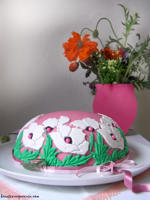 Tvarohovo-makova Šarlota, torta, Zákusky, kreativnepecenie, 4