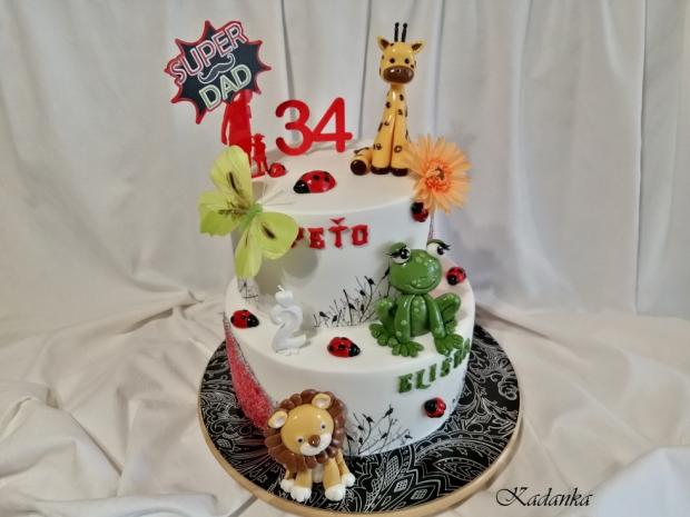 Tortička pre dvoch otca a dcéru veselé zvieratká..., torta, Torty so zvieratkami, Kadanka, 3