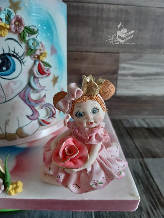 bábiky a jednorožík, torta, Torty pre dievčatá, Ďurčekova Martina, 3
