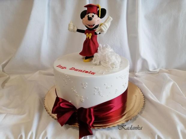 Promočná Minnie ..., torta, Torty - škola, stužková, Kadanka, 1