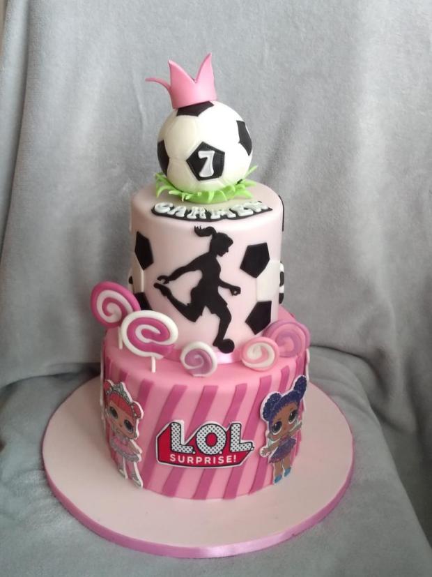 Pre malú futbalistku, torta, Športové torty, stanula, 1