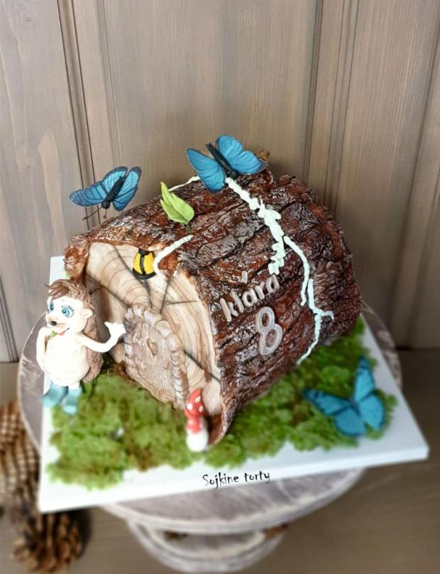Vitajte v lesnom domčeku u Ježka-Dežka :::))), torta, Torty so zvieratkami, S. Sojka, 2