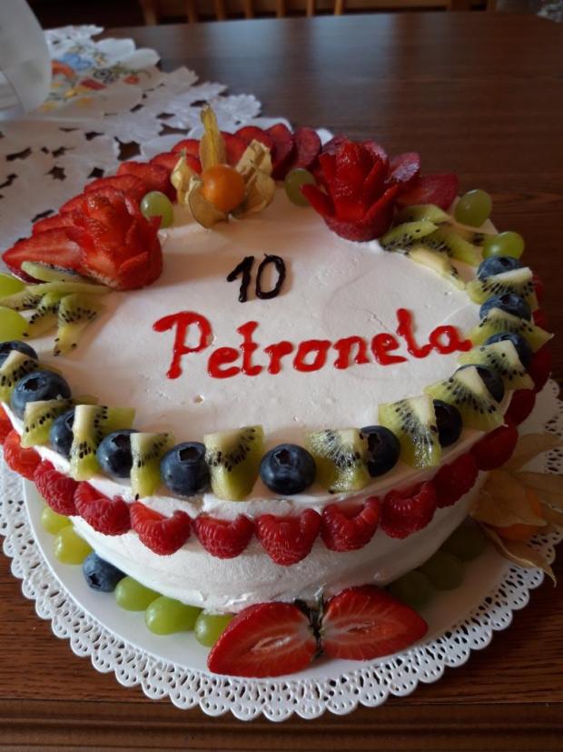 ľahká ovocna, torta, Narodeninové torty, jani-jani, 1