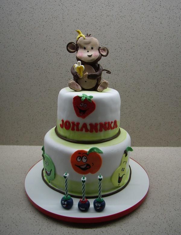 opička a ovocníčkovia, torta, Ostané torty pre deti, mariaJ, 1