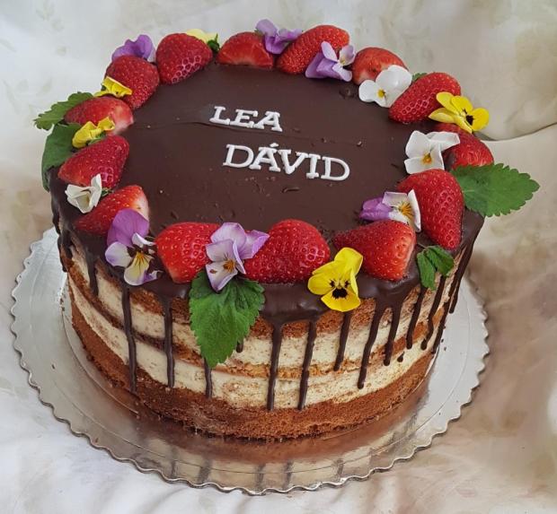 Torta pre dvoch oslávencov..., torta, Drip torty, Mariolka, 1