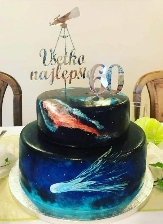 Vesmír, ručne maľovaná, torta, Netradičné torty, TinkyCake, 1