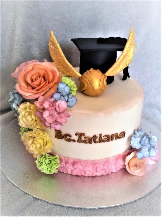 Netradičná promočná , torta, Torty - škola, stužková, stanula, 1