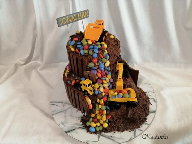 Čokoládové bágrovisko..., torta, Čokoládové torty, Kadanka, 4