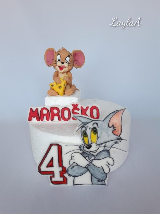  Tom a Jerry / jedlá dekoracia , torta, Ozdoby na torty, LaylaA, 1