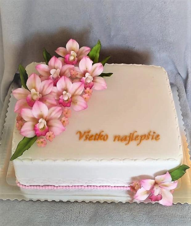 Narodeninová s orchideami, torta, Narodeninové torty, stanula, 1