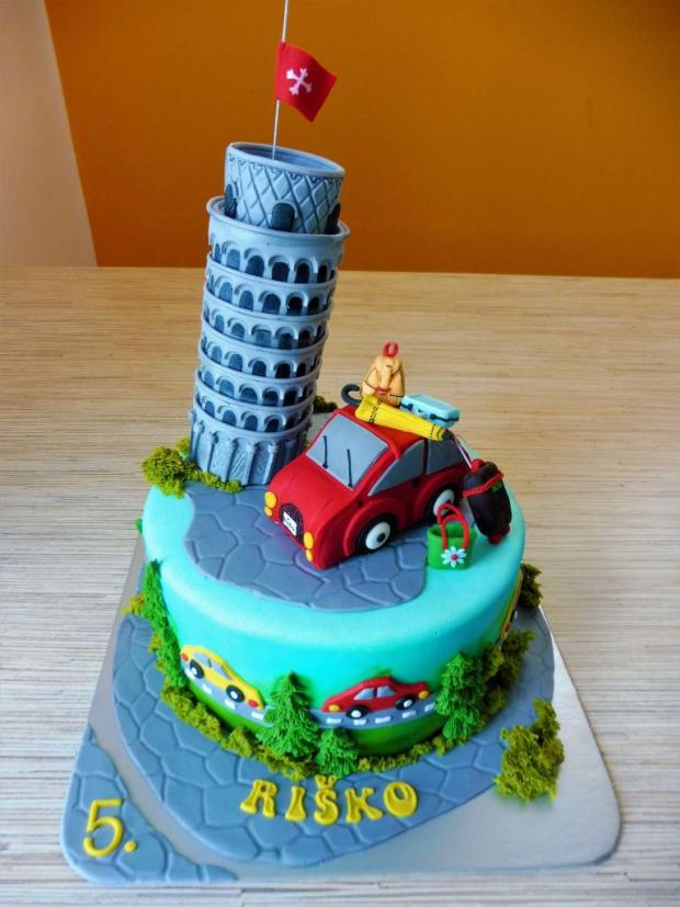 Šikmá veža v Pise, torta, Ostané torty pre deti Šikmá veža v Pise, torta, Ostané torty pre deti, iveta02, 1