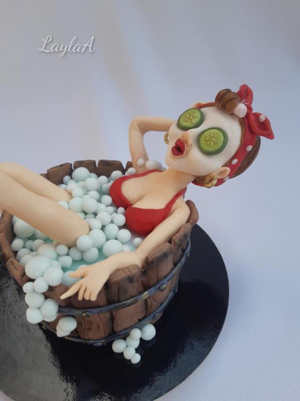 Wellness lady  :), torta, Ozdoby na torty, LaylaA, 2
