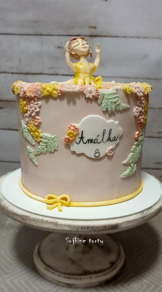 Zasnená gymnastka:), torta, Torty pre dievčatá, S. Sojka, 2