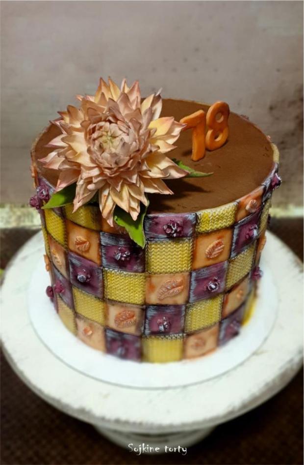 Októbrová, karamelovo-hrušková:), torta, Narodeninové torty, S. Sojka, 2