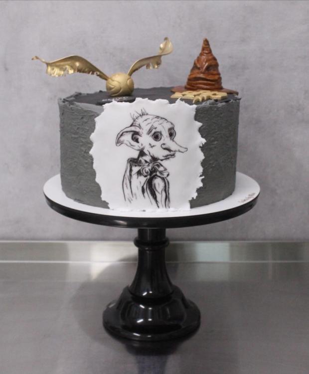 Harry Potter torta - ručne maľovaný Dobby, torta, Rozprávkové torty, Cakes by Miša, 1