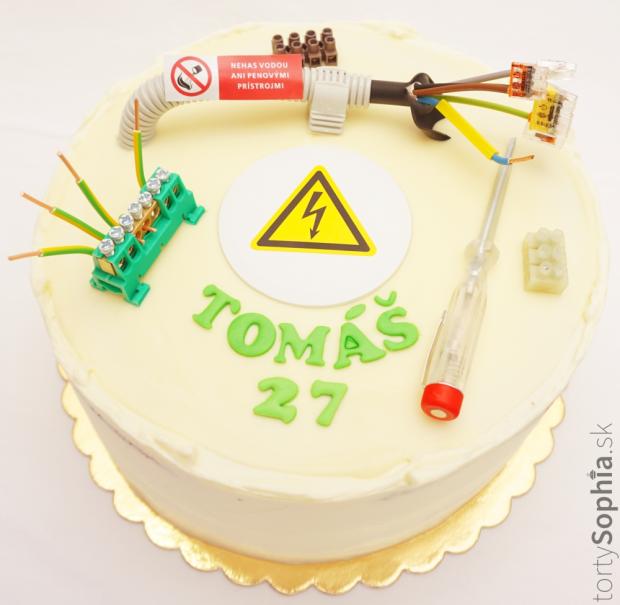 Elektrikársky narodeninový špeciál, torta, Narodeninové torty, tortysophia.sk, 1