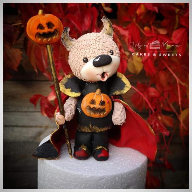 Halloween Brumkac, torta, Ozdoby na torty, Manu Sinoj, 1
