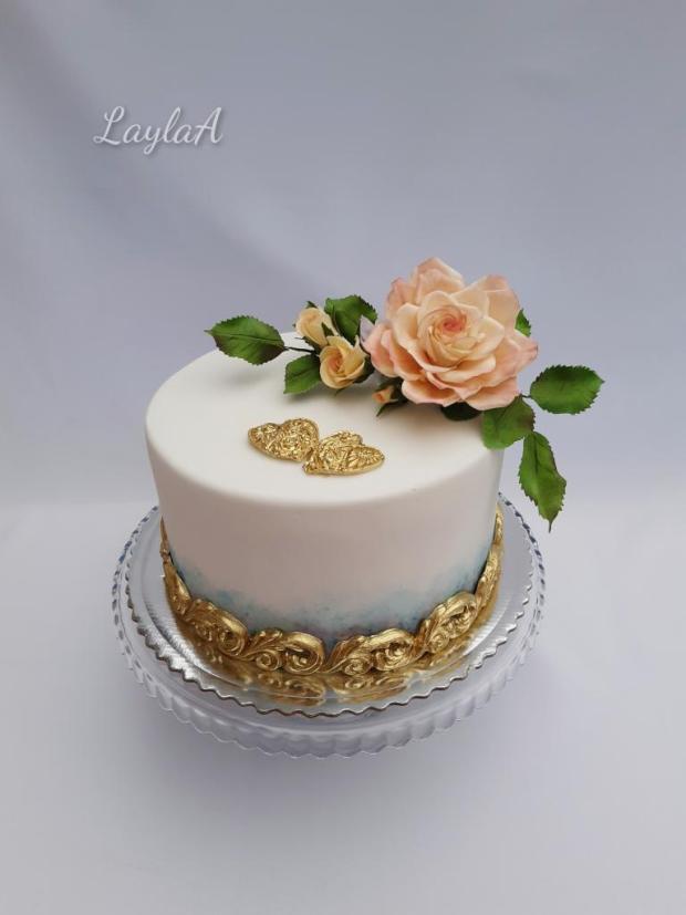 K zlatej svadbe /50.výročie svadby , torta, Svadobné torty, LaylaA, 1