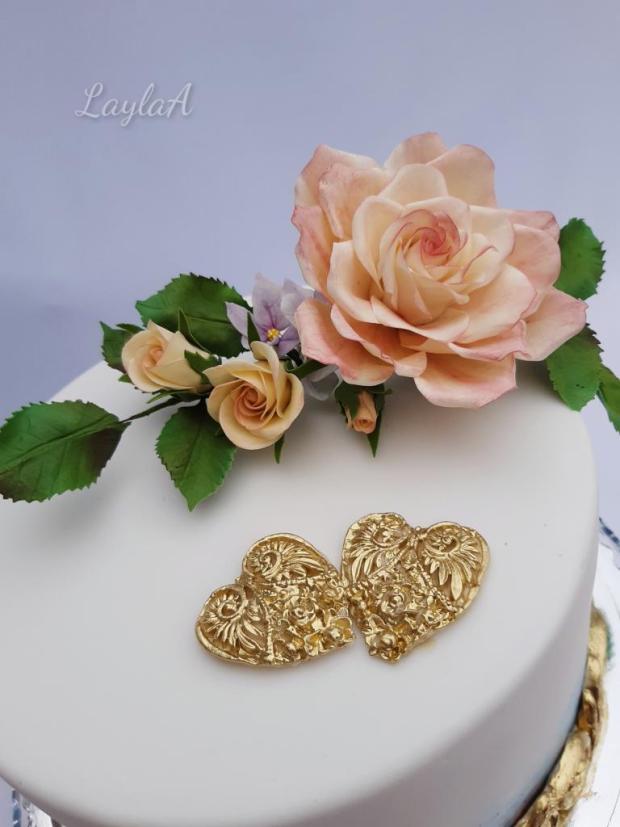 K zlatej svadbe /50.výročie svadby , torta, Svadobné torty, LaylaA, 2