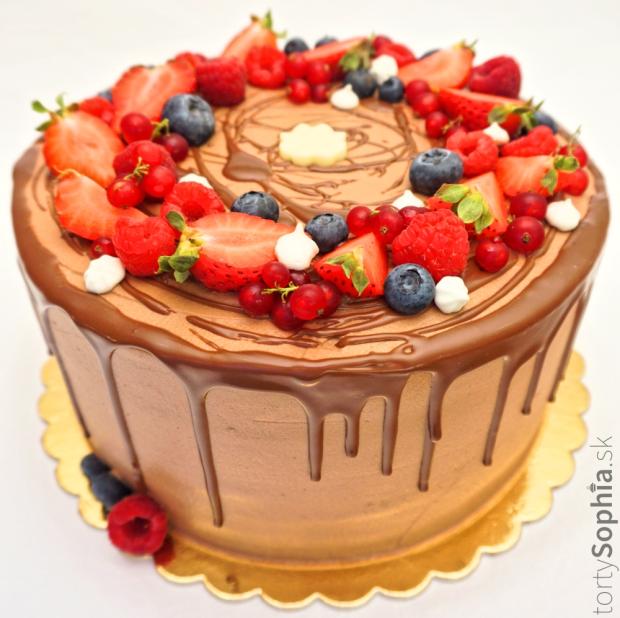 K výročiu, torta, Drip torty, tortysophia.sk, 1