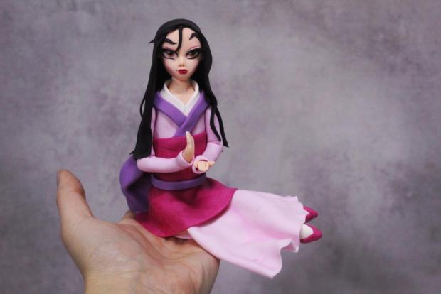 Princezná Mulan a maľovaní kamaráti , torta, Rozprávkové torty, Cakes by Miša, 3