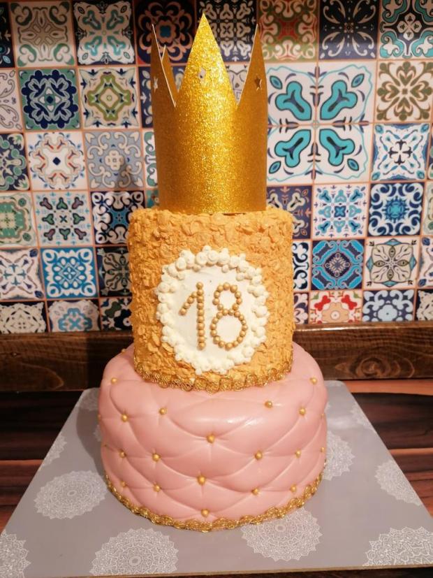 Na 18 pre dcéru , torta, Narodeninové torty, leocka1912, 1