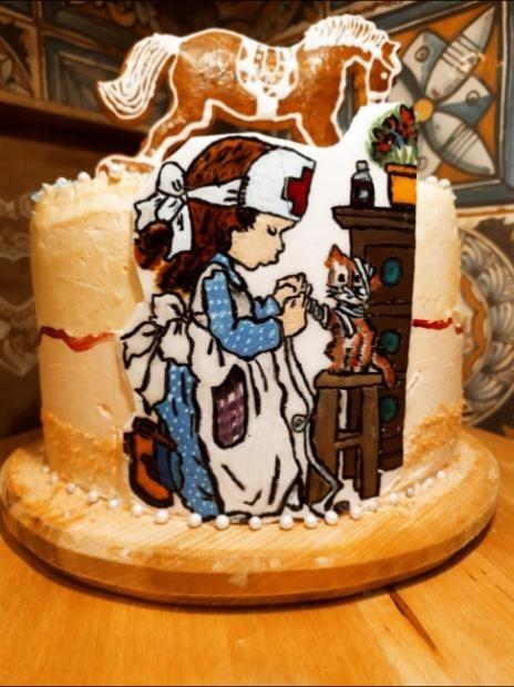 Pre malú zverolekárku ( Inšpirované obrázkami Sarah Kay), torta, Torty pre dievčatá, Cattys, 2