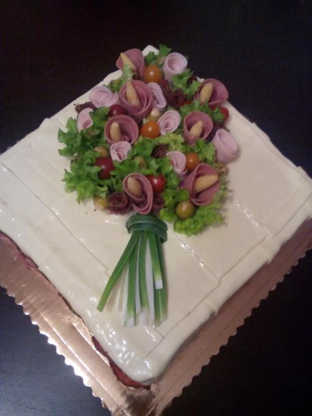 Nová slanosť pre kolegynku, torta, Slané torty, kira, 2