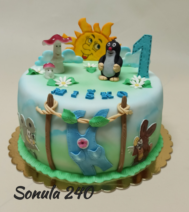 Torta s krtkom, torta, Rozprávkové torty, sonula240, 1