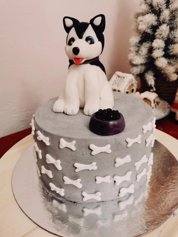 Husky torta , torta, Torty so zvieratkami, Torty_Damos, 1