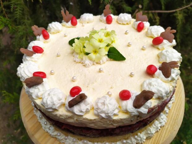 Veľkonočné jahodové pokušenie bez laktózy a lepku, torta, Torty na cirkevné sviatky, Cattys, 5