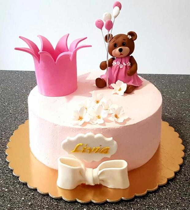 detská s mackom, torta, Narodeninové torty, MK martina, 1