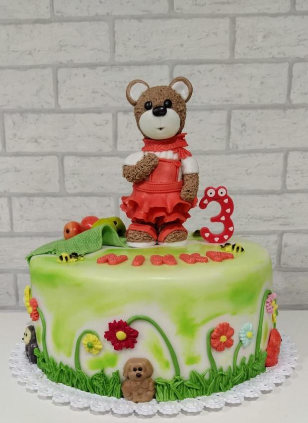 Macko, torta, Rozprávkové torty, Ja Nka, 1