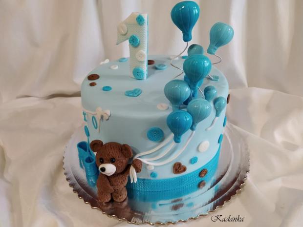 Macko s balónikmi, torta, Torty so zvieratkami, Kadanka, 2