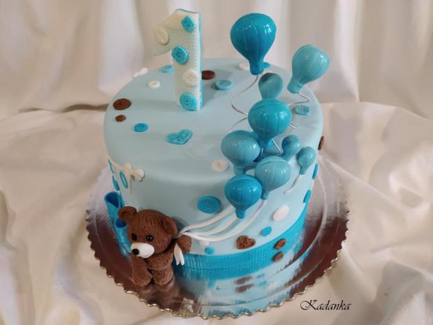 Macko s balónikmi, torta, Torty so zvieratkami, Kadanka, 3