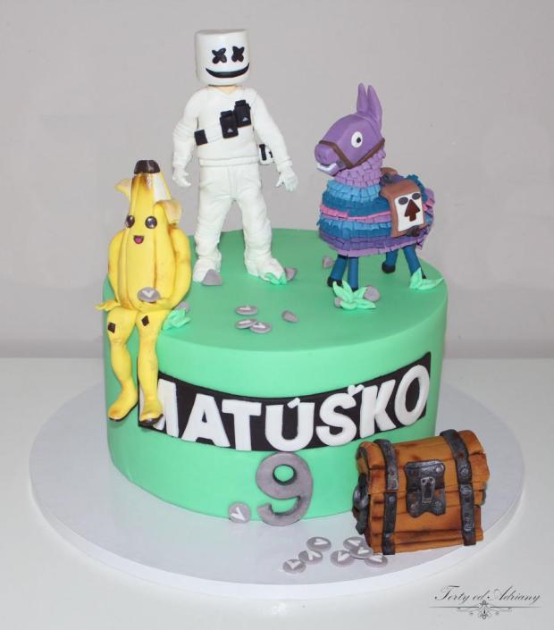 Fortnite pre Matúška, torta, Ostané torty pre deti, Torty od Adriany, 1