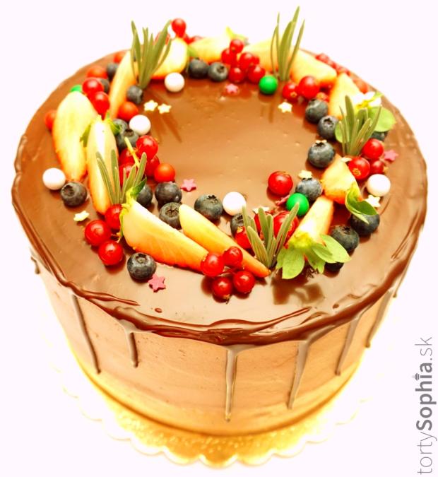 K výročiu, torta, Drip torty, tortysophia.sk, 1
